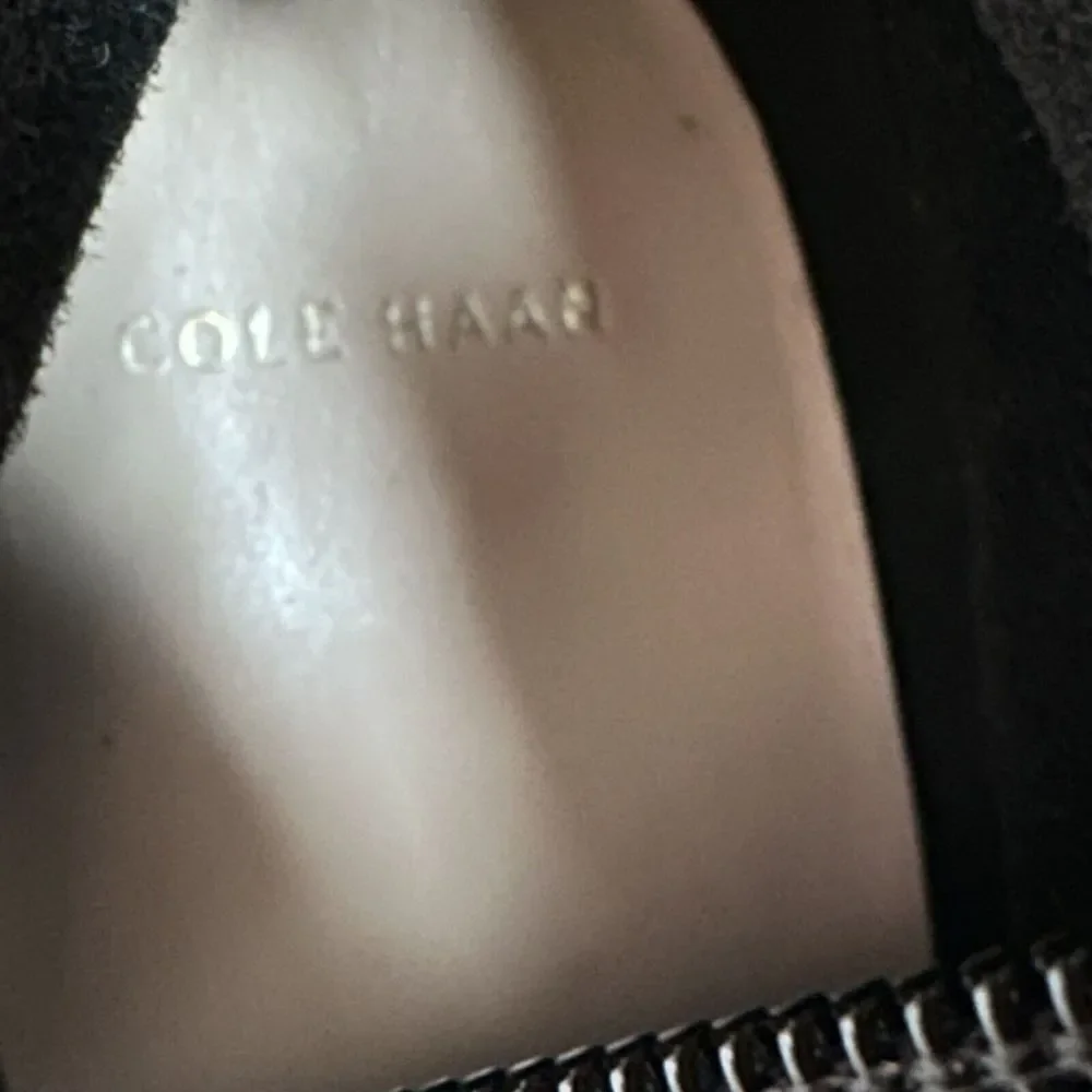 COLE HAAN Womens Knee High Fashion‎ Boots Black Brown Leather Riding Size 6.5M